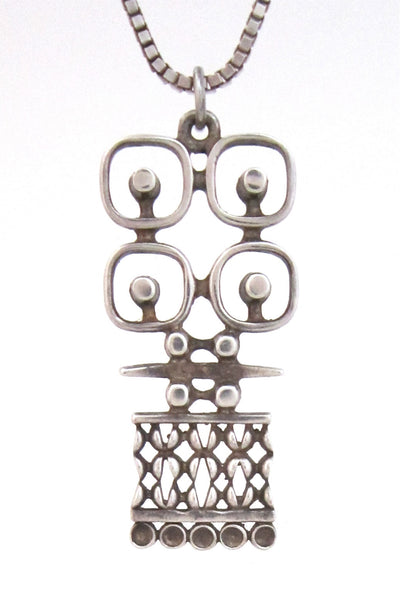 Jorma Laine for Kultateollisuus Ky, Finland vintage silver necklace