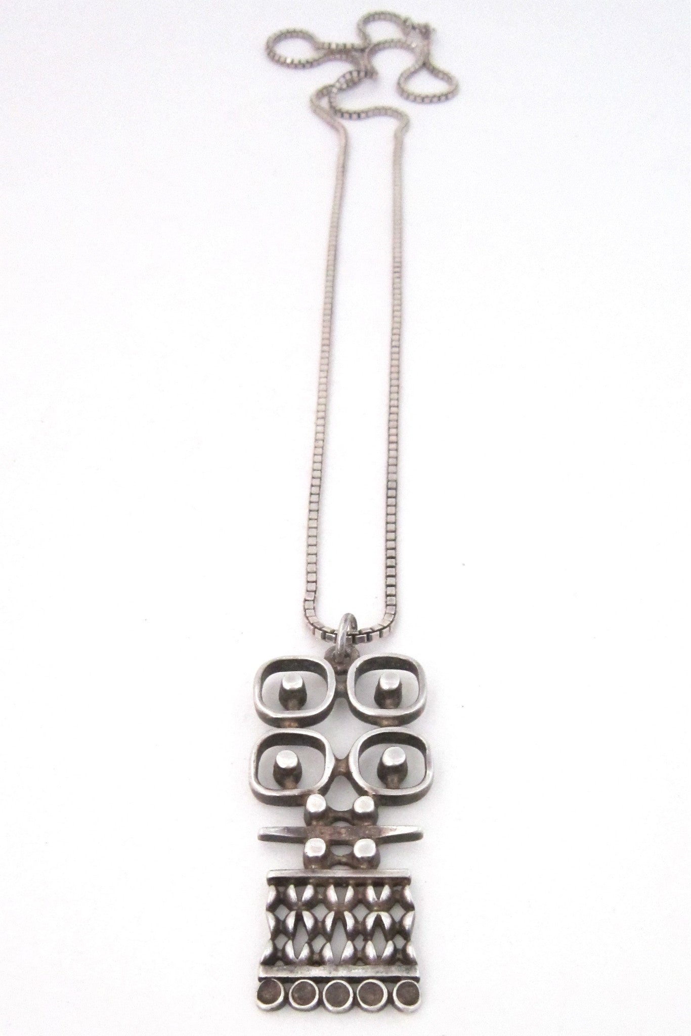 Jorma Laine for Kultateollisuus Ky, Finland vintage silver necklace
