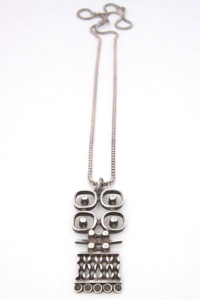 Jorma Laine for Kultateollisuus Ky, Finland vintage silver necklace