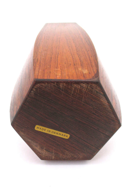 rosewood hexagonal vase - Denmark