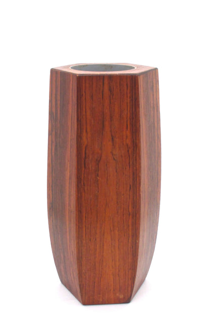 rosewood hexagonal vase - Denmark