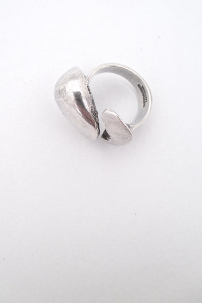 Poul Havgaard for Lapponia heavy silver ring ~ 1976