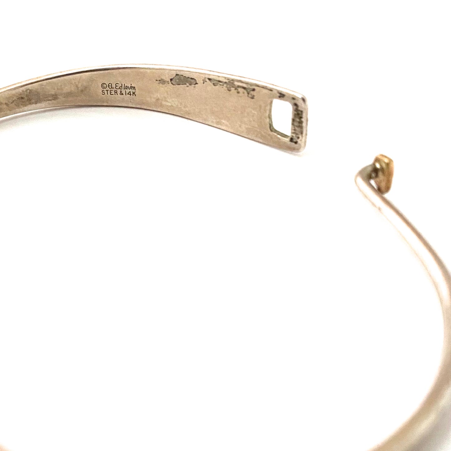 Ed Levin sterling & 14k bracelet