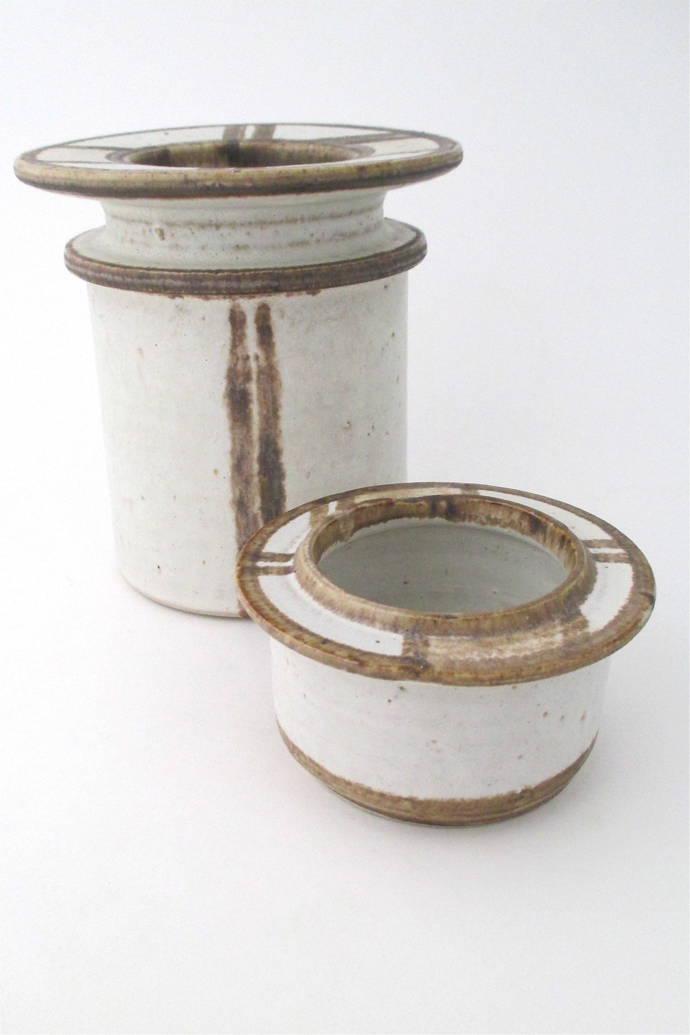 Axella Denmark vintage stoneware handmade vases