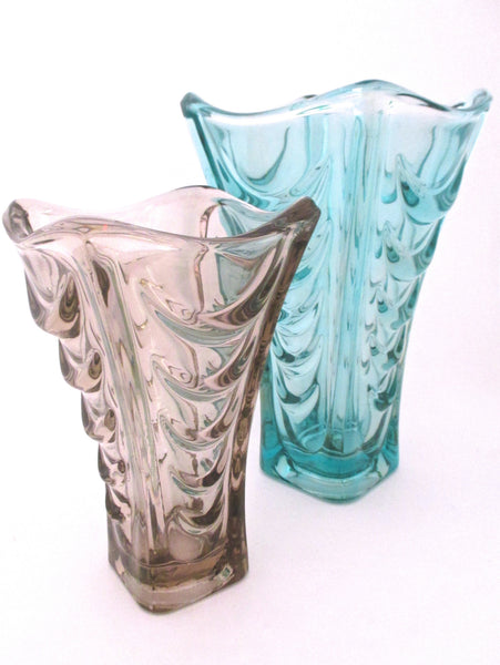 Hermanova Sklo Union Czechoslovakia glass at Samantha Howard Vintage