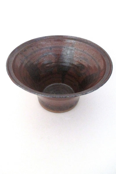 Helle Allpass Denmark hand thrown & decorated stoneware bowl