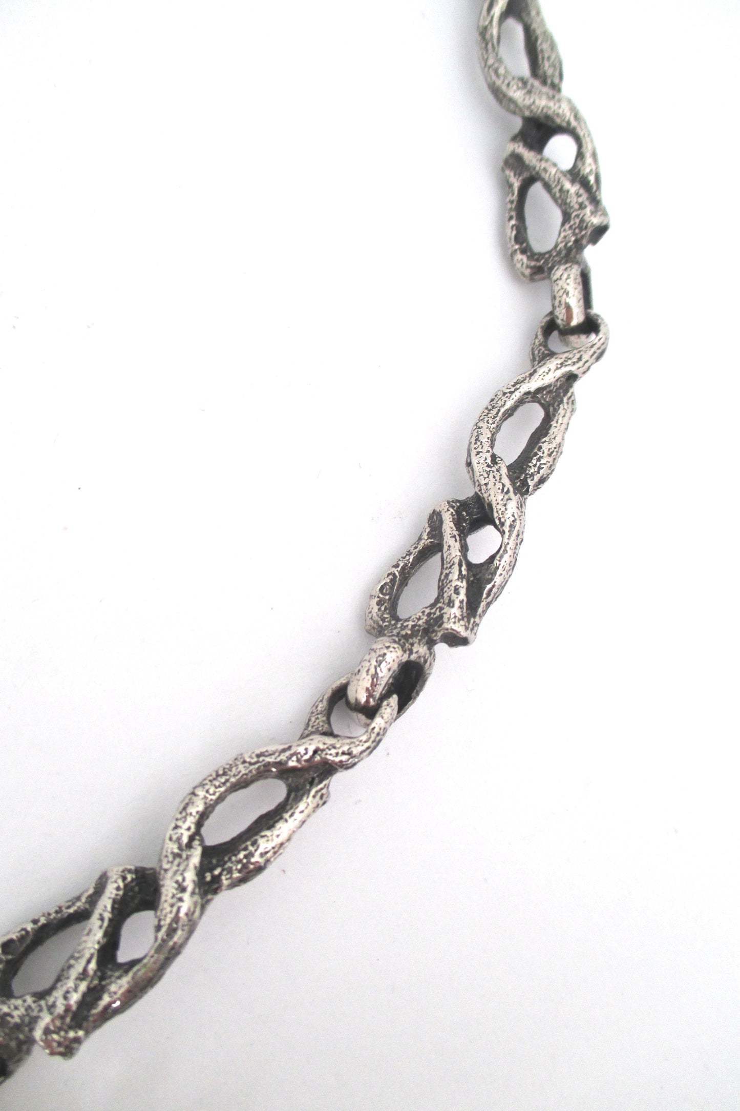 Robert Larin brutalist pewter neck piece