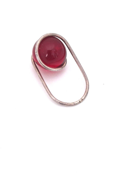 Bent Knudsen glass sphere ring
