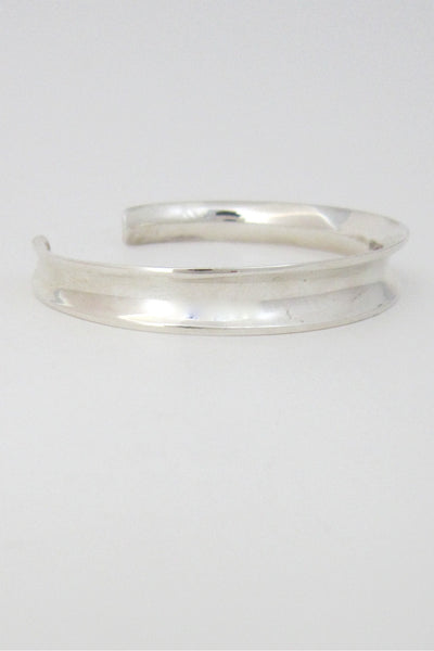 Poul Warmind Denmark vintage silver modernist cuff bracelet