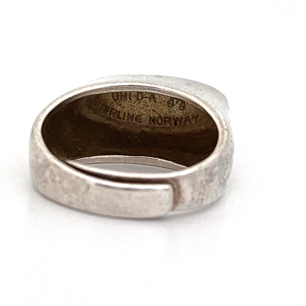 Uni David-Andersen silver & labradorite ring ~ scarce