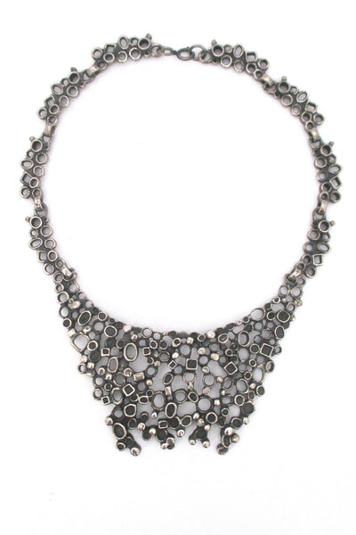 Robert Larin extra large brutalist bib necklace