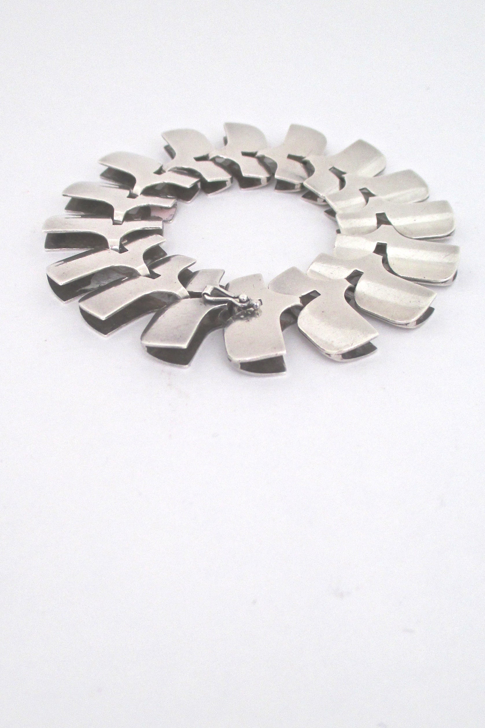 profile Georg Jensen Denmark vintage mid century Scandinavian Modern silver bracelet 149B by Ibe Dahlquist