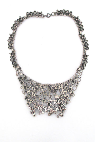 Robert Larin extra large brutalist bib necklace