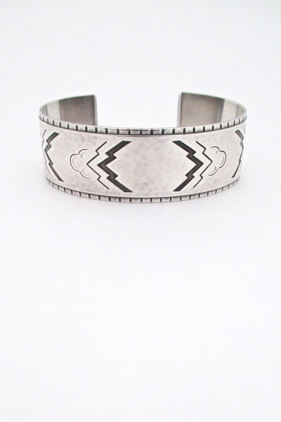 Georg Jensen Art Deco heavy silver cuff bracelet #38