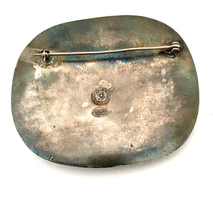 William Spratling extra large 'Petate' brooch