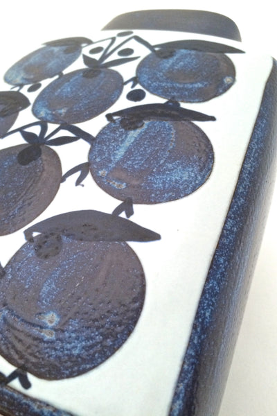 surface detail Royal Copenhagen Denmark tenera fruit vase by Grethe Helland Hansen