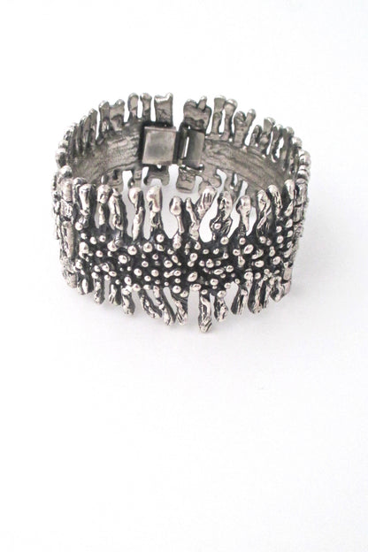 Guy Vidal sculptural hinged bracelet