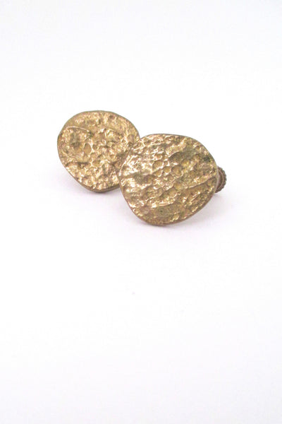 Anne Dick bronze earrings - 4 pairs