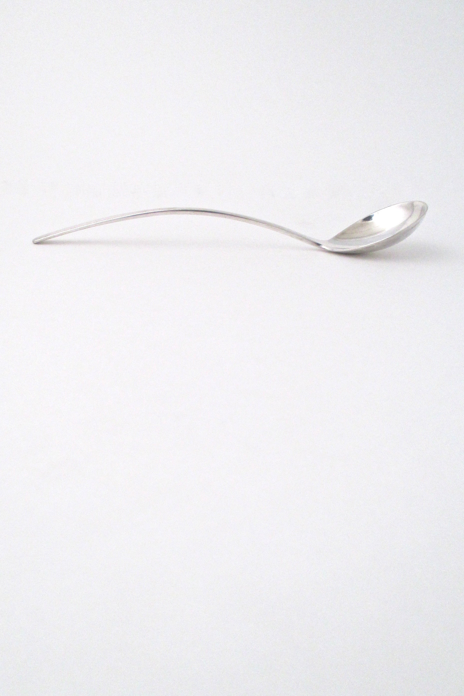 profile Kay Bojesen Denmark vintage sterling silver Grand Prix serving sauce spoon