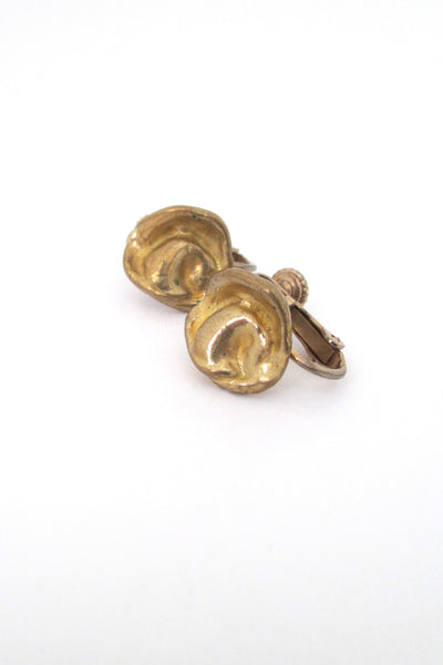 Anne Dick bronze earrings - 4 pairs