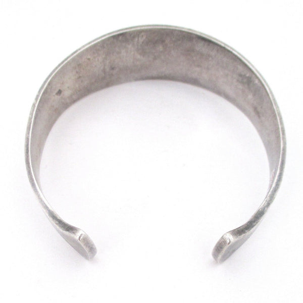 Hans Hansen flared silver cuff bracelet