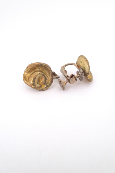 Anne Dick bronze earrings - 4 pairs