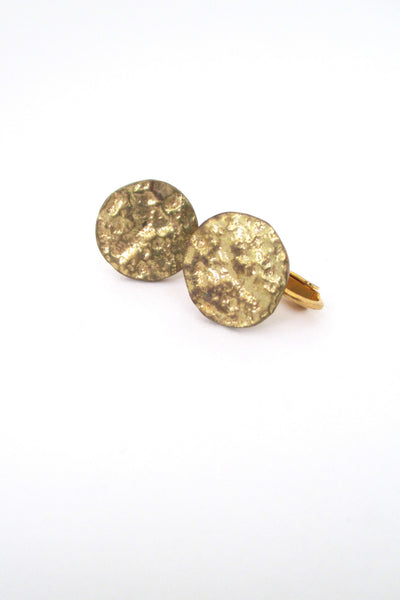 Anne Dick bronze earrings - 4 pairs