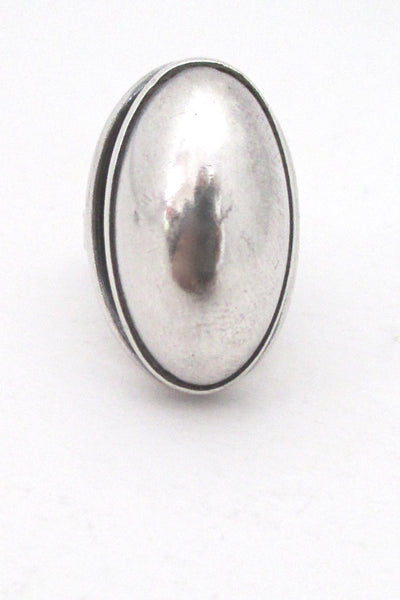 Niels Erik From large sterling cabochon ring