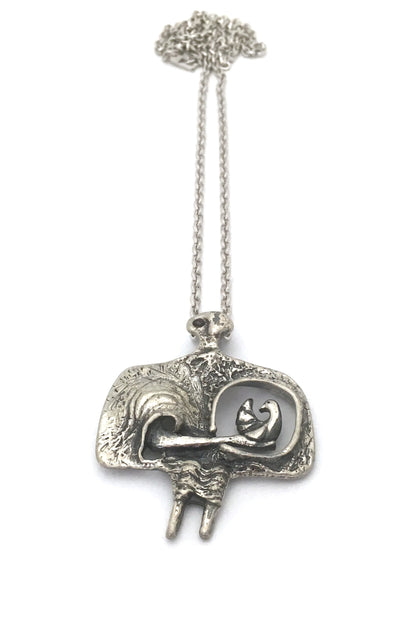 Guy Vidal 'bird in hand' pendant necklace
