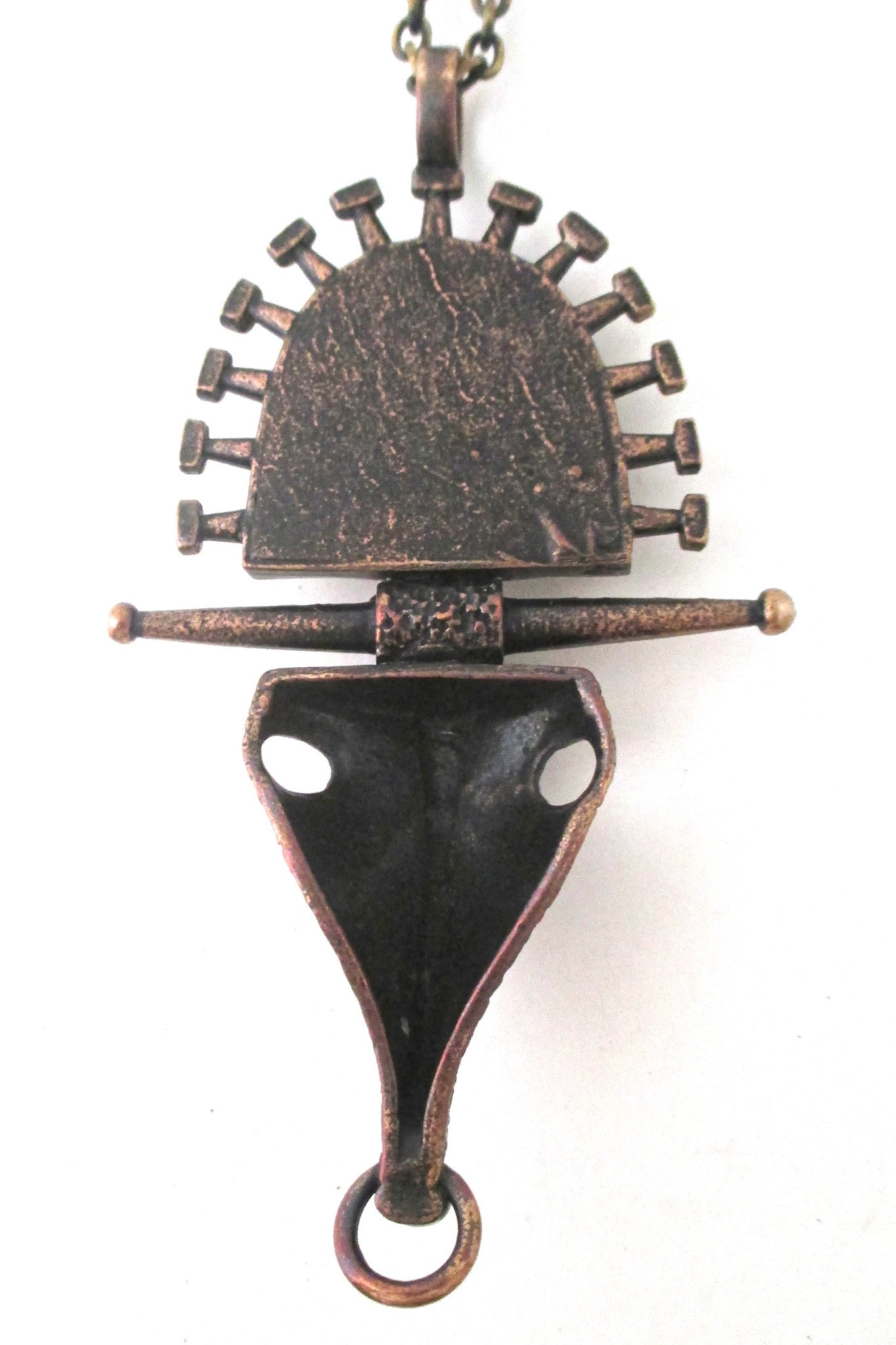 Jorma Laine large bronze pendant necklace