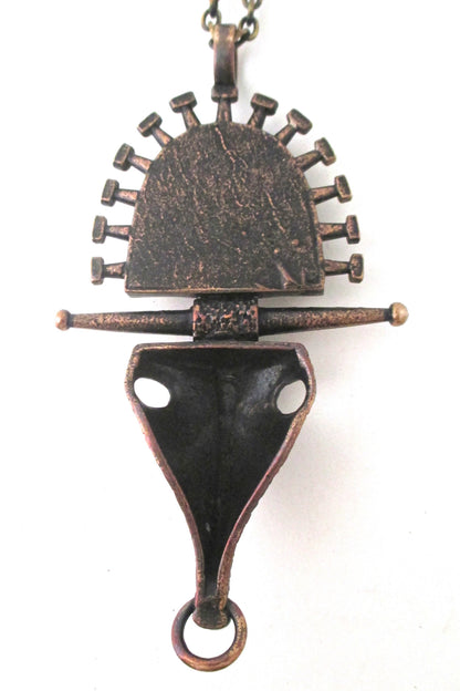 Jorma Laine large bronze pendant necklace