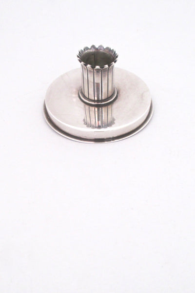 detail Georg Jensen Denmark vintage silver candle holder 895 by Jorgen Jensen