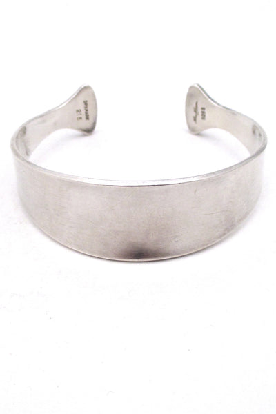Hans Hansen Denmark vintage silver Scandinavian Modernist cuff bracelet # 215