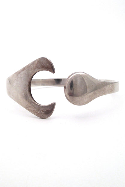 Hans Hansen Denmark vintage modernist silver puzzle bracelet