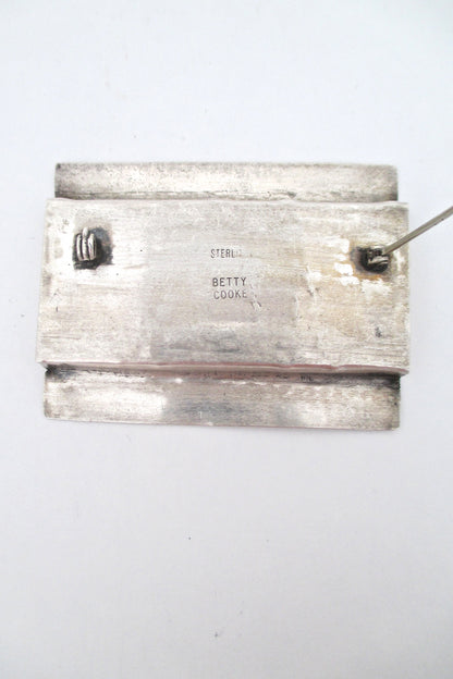 Betty Cooke large shadowbox brooch