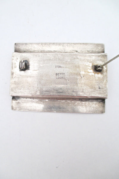 Betty Cooke large shadowbox brooch