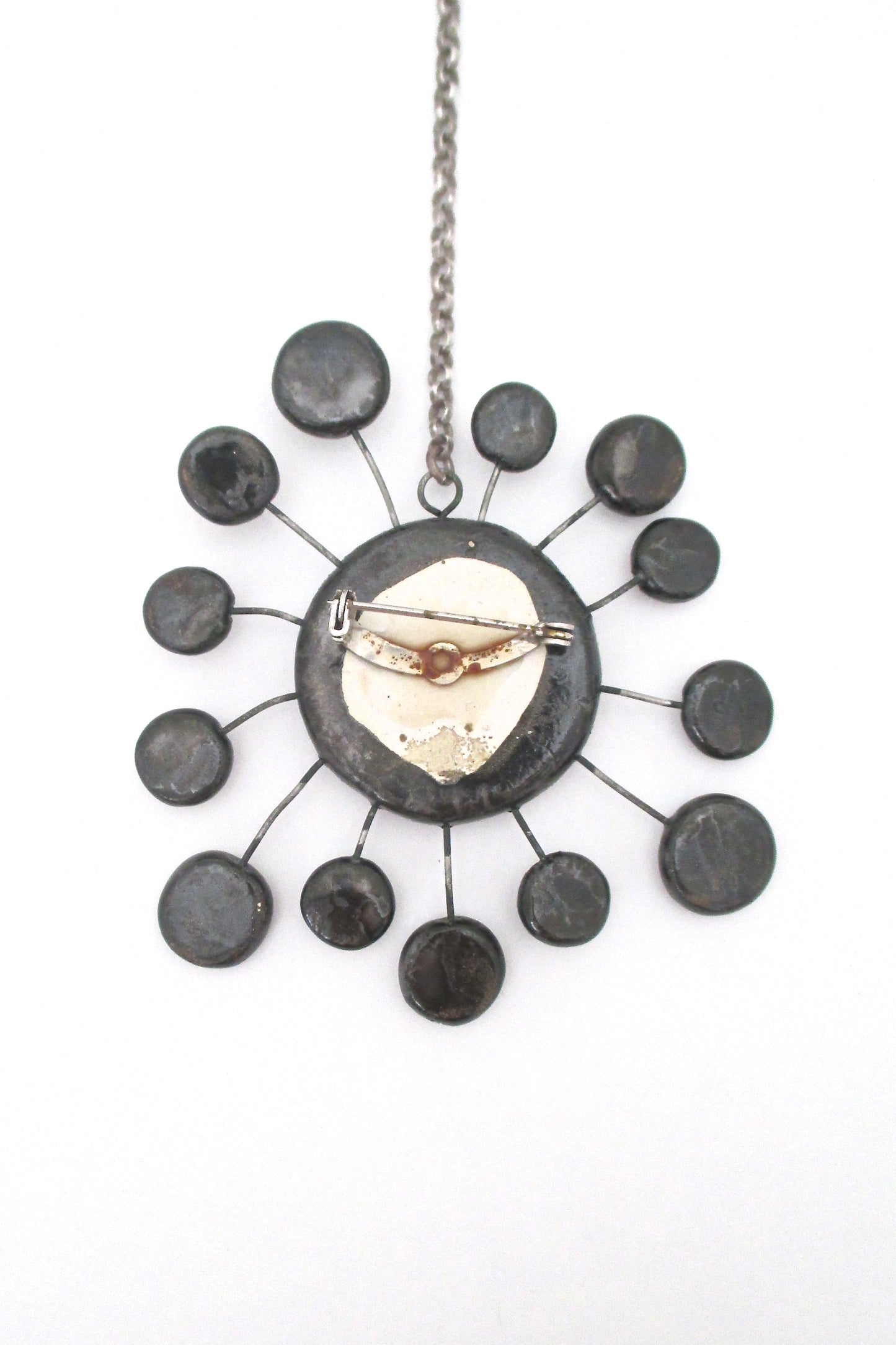 ceramic 'atomic starburst' large pendant