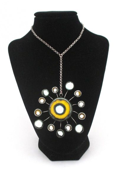 ceramic 'atomic starburst' large pendant