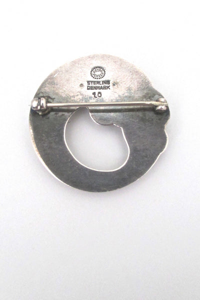 Georg Jensen skonvirke fish brooch #10