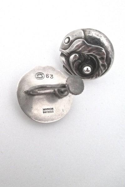 Georg Jensen skonvirke fish earrings #63
