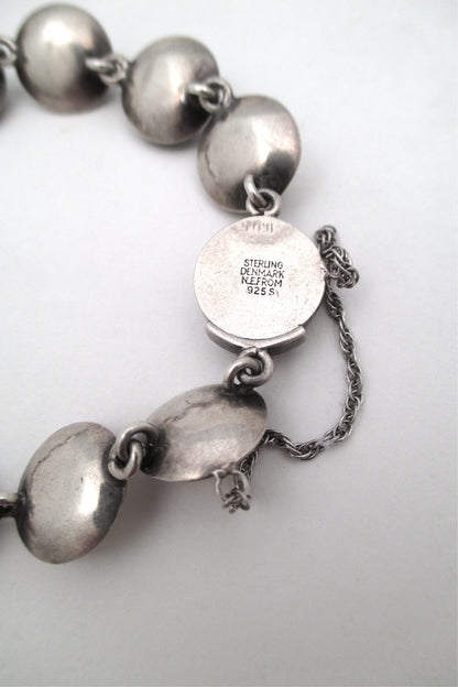 N E From 'silver cabochons' link bracelet