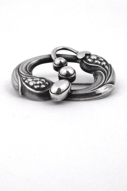 Georg Jensen Denmark vintage silver early brooch 77