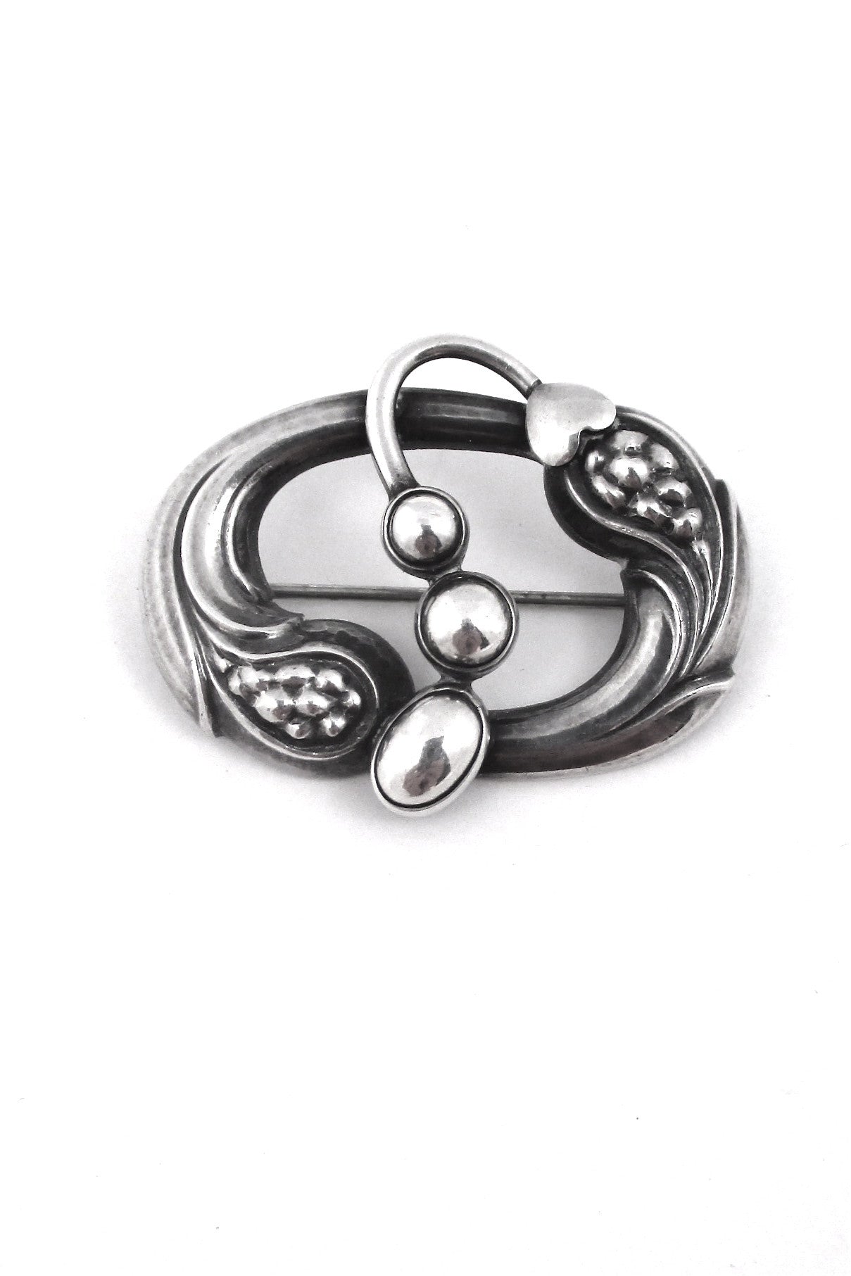 Georg Jensen Denmark vintage silver early brooch 77