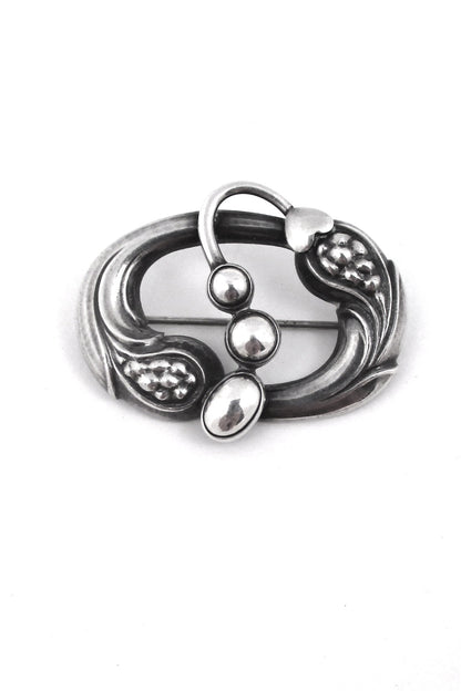 Georg Jensen Denmark vintage silver early brooch 77