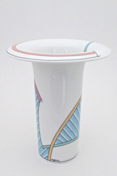profile Tapio Wirkkala Dorothy Hafner Century New Wave medium vase for Rosenthal vintage post modern design