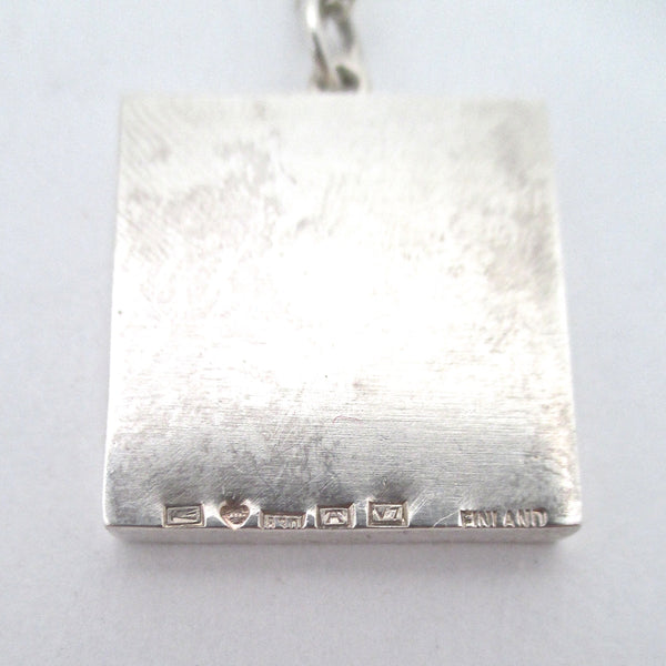 Jorma Laine silver sun pendant necklace ~ 1974