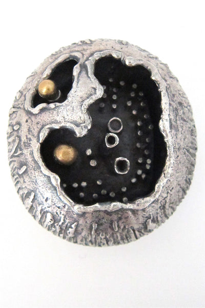 Guy Vidal, Canada vintage large brutalist pod pendant
