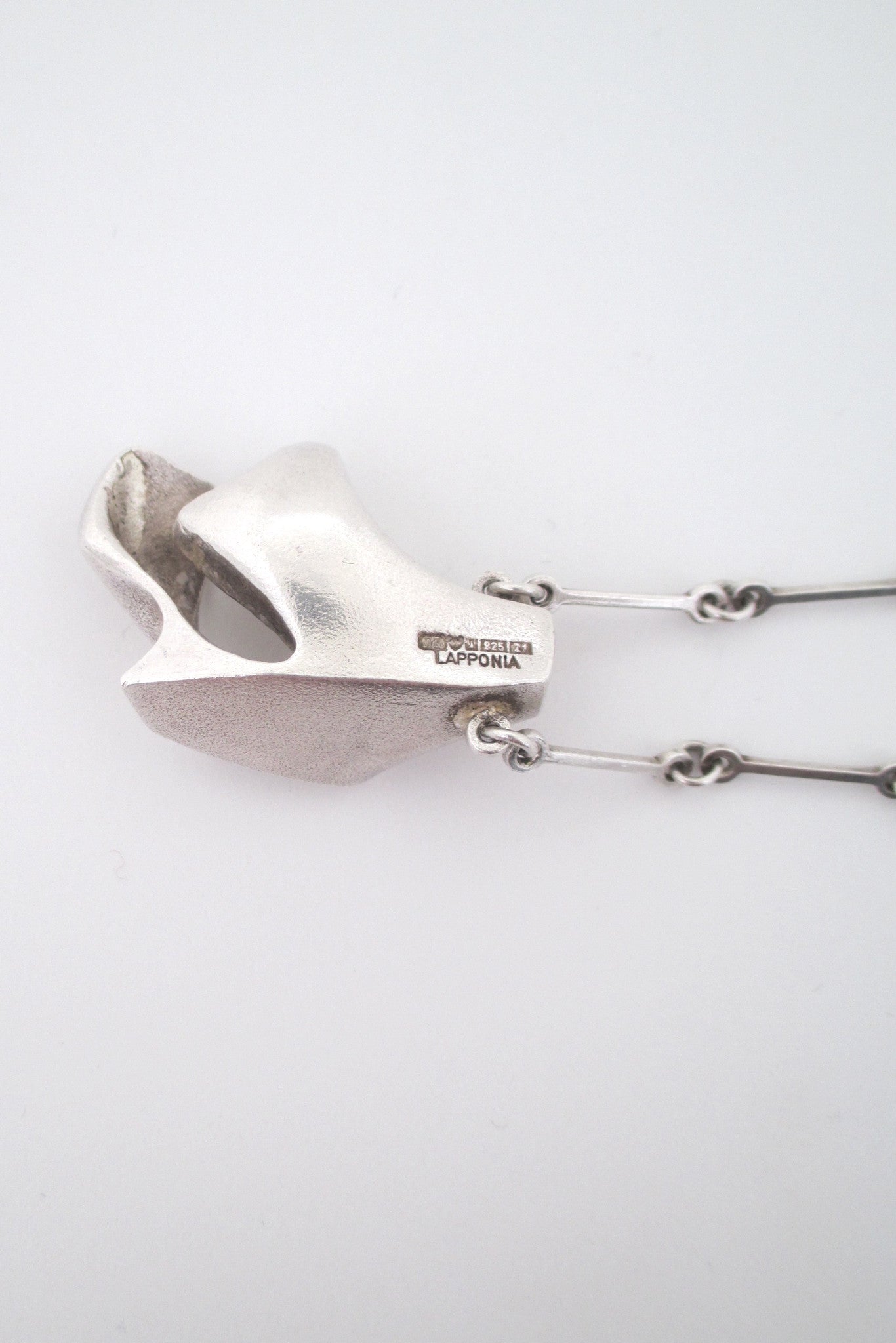 Bjorn Weckstrom heavy silver pendant necklace