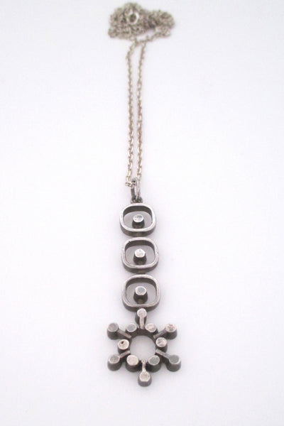 Jorma Laine silver circles pendant