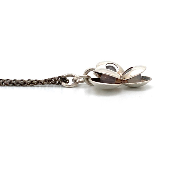 Kupittaan Kulta three spheres silver & chalcedony pendant